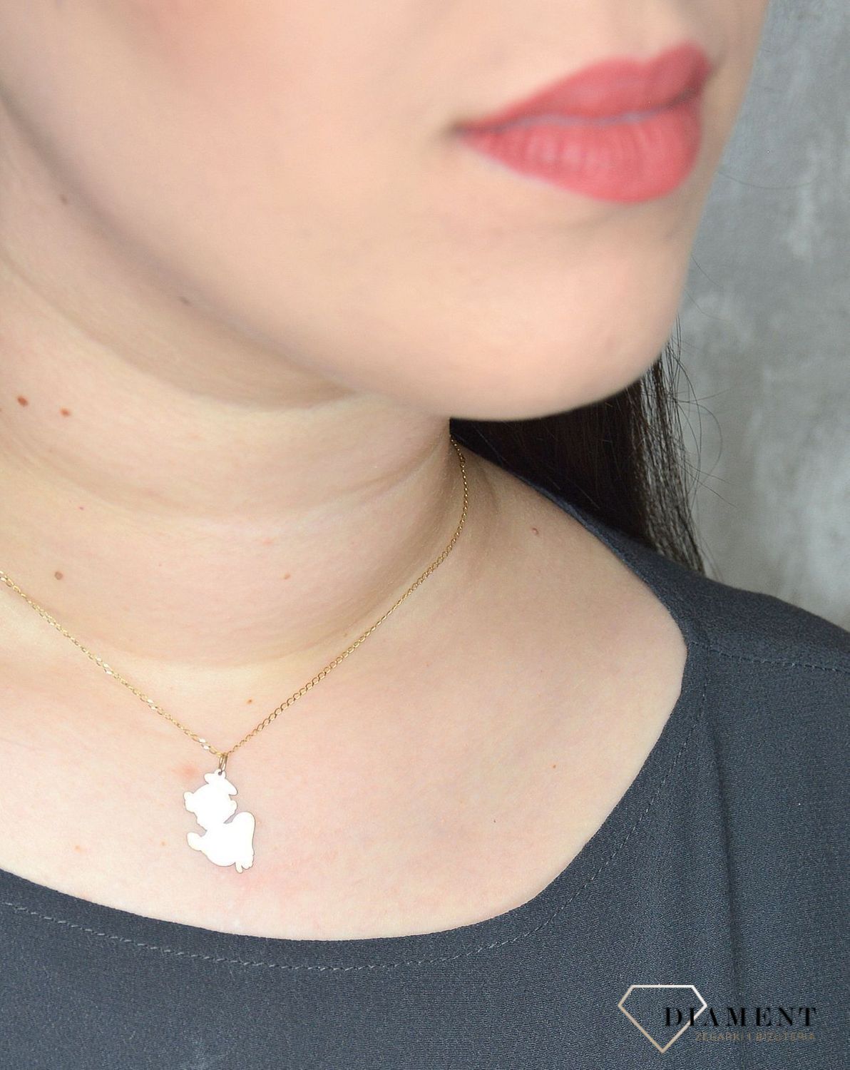 Złoty łańcuszek 585 pancerka 1 mm DIA-LAN-3131-585 1mm (1).jpg